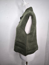 Hemdbluse ohne Arm- Khaki