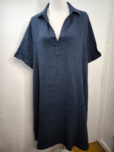 Hemdblusenkleid- Navy