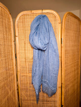 BOHO SCHAL- Kornblumenblau