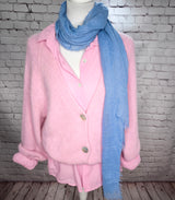 BOHO SCHAL- Kornblumenblau