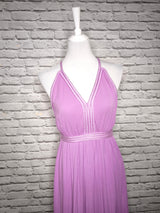 KRETA Maxi- Trägerkleid Flieder