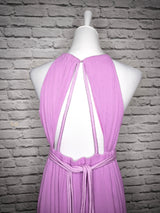 KRETA Maxi- Trägerkleid Flieder