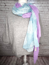 Alpaka-Pullover mit 3/4 Arm und Muschelsaum