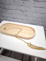 Kette lang mit Hängenden Details- Gold - VERSCHIEDENE FARBTYPEN