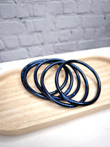 Buddhistischer Armreif Set Deep Blue 5 Stück