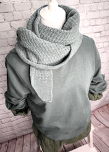 Leichtes Sweatshirt Bio - Qualität - ABGEGRAUTES KHAKI