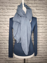 Langarmshirt aus Viskose- Denim