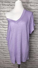 Leinenshirt Unisex- Flieder