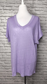 Leinenshirt Unisex- Flieder