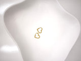 Kleine Creole in Herzform- Gold