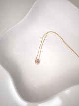 Halskette mit Swarovski® Kristallen- Rosé