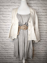 Easy-to-wear Sommerkleid- Steingrau used