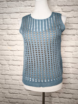 Stricktop- Jeansblau