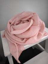 Unifarbener Strickschal - Supersoft - Soft Pink
