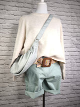 Weicher Strickpullover in Beige mit Ballonärmeln