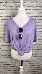 Leinenshirt Unisex- Flieder