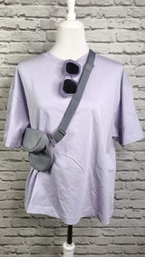 BOXY OVERSIZED T- SHIRT- LAVENDER