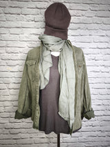 Langarmshirt aus Kaschmir mit V-Ausschnitt- 4 JAHRESZEITEN