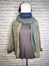 Langarmshirt aus Kaschmir mit V-Ausschnitt- 4 JAHRESZEITEN