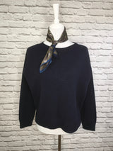 Feinstrickpullover mit Rundhalsausschnitt und Mittelnaht- HERBST WINTER