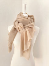 Superweicher Kaschmirschal UNISEX- Sand