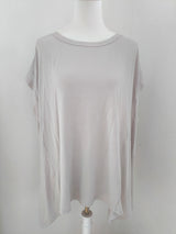 OVERSIZED SHIRT MIT SWEATSHIRT DETAILS- DUNKLER FRÜHLING SOMMER