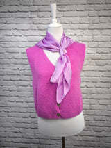 Nachhaltige Alpaka Strickweste in BIO QUALITÄT - DUNKLER SOMMER