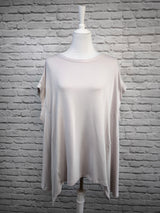 OVERSIZED SHIRT MIT SWEATSHIRT DETAILS- DUNKLER FRÜHLING SOMMER