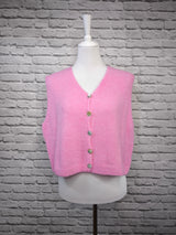 Nachhaltige Alpaka Strickweste in BIO QUALITÄT - HELLER SOMMER