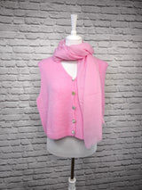 Nachhaltige Alpaka Strickweste in BIO QUALITÄT - HELLER SOMMER