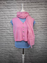 Nachhaltige Alpaka Strickweste in BIO QUALITÄT - HELLER SOMMER