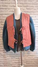 Samtige Cordweste - 4 JAHRESZEITEN