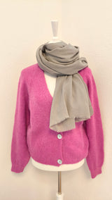 Superweicher Kaschmirschal UNISEX- Grau