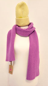 RIPP- STRICKMÜTZE MIT KASCHMIR- DUNKLER SOMMER