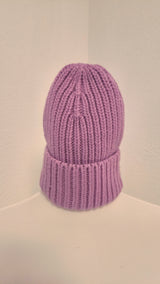 RIPP- STRICKMÜTZE MIT KASCHMIR- DUNKLER SOMMER