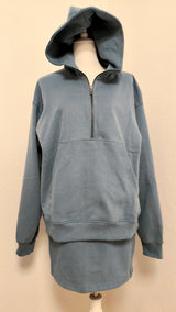 Half Zip- Hoodie - DUNKLER SOMMER