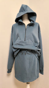 Half Zip- Hoodie - DUNKLER SOMMER
