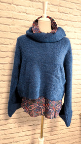 Hochwertige Bluse mit verdeckter Knopfleiste- 4 JAHRESZEITEN