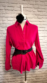 Lässige Baumwoll- Bluse- GEDECKTER WINTER