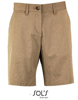 Chino Bermuda Shorts- Walnussbeige