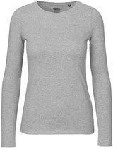 BIO COTTON LONGSLEEVE - GRAUMELIERT - SMART SUMMER