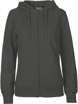 BIO COTTON ZIP HOODIE- Graubraun - VERDANT WINTER