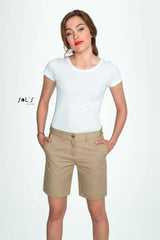 Chino Bermuda Shorts- Walnussbeige
