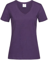 COTTON T-SHIRT MIT V-AUSSCHNITT - VERDANT WINTER