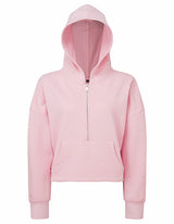 Half Zip Cropped Hoodie- DELIGHT SPRING