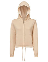 Recycled Drawstring Full-Zip Hoodie- GENTLE SPRING