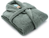 Bademantel mit Schalkragen - Old Green - 4 JAHRESZEITEN