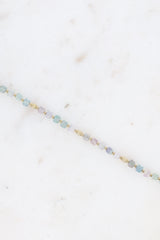 Armkettchen mit kubischen Natursteinen- Flieder Lila - GENTLE SPRING