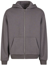 FLUFFY ZIP HOODIE - Taupe - 360°