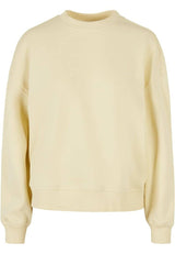 Sweatshirt oversized Schnitt aus zertifizierter Bio - Baumwolle- Soft Yellow